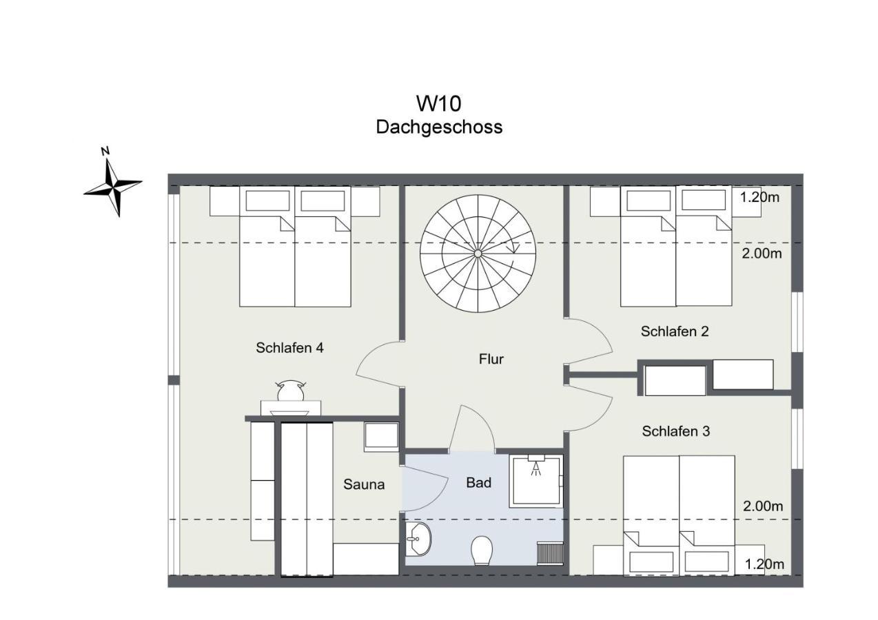 Ferienhaus Wiesengefluester W10 - Mit Sauna, Kamin Und Garten Robel Luaran gambar