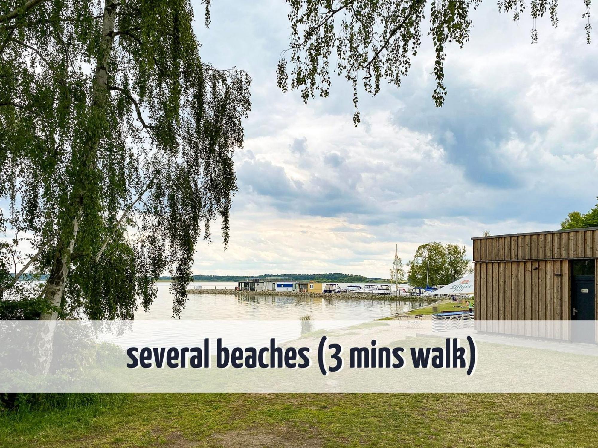 Ferienhaus Wiesengefluester W10 - Mit Sauna, Kamin Und Garten Robel Luaran gambar
